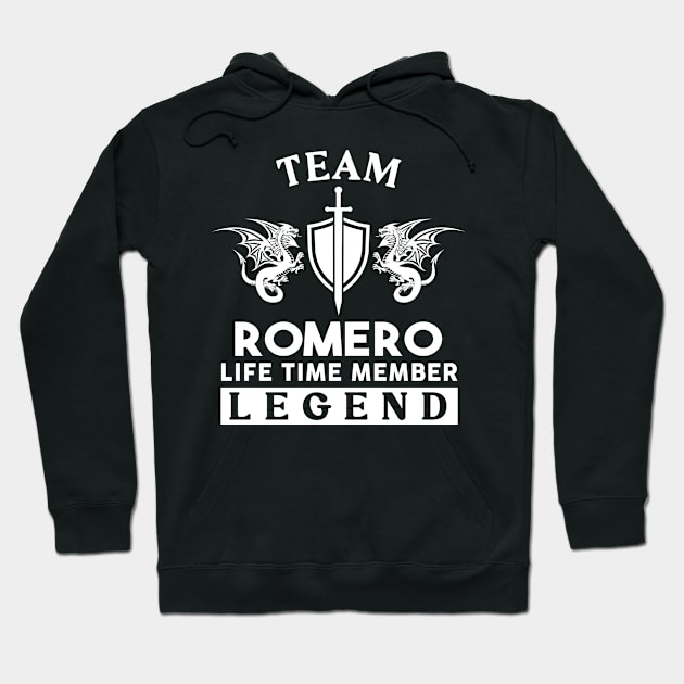 Romero Name T Shirt - Romero Life Time Member Legend Gift Item Tee Hoodie by unendurableslemp118